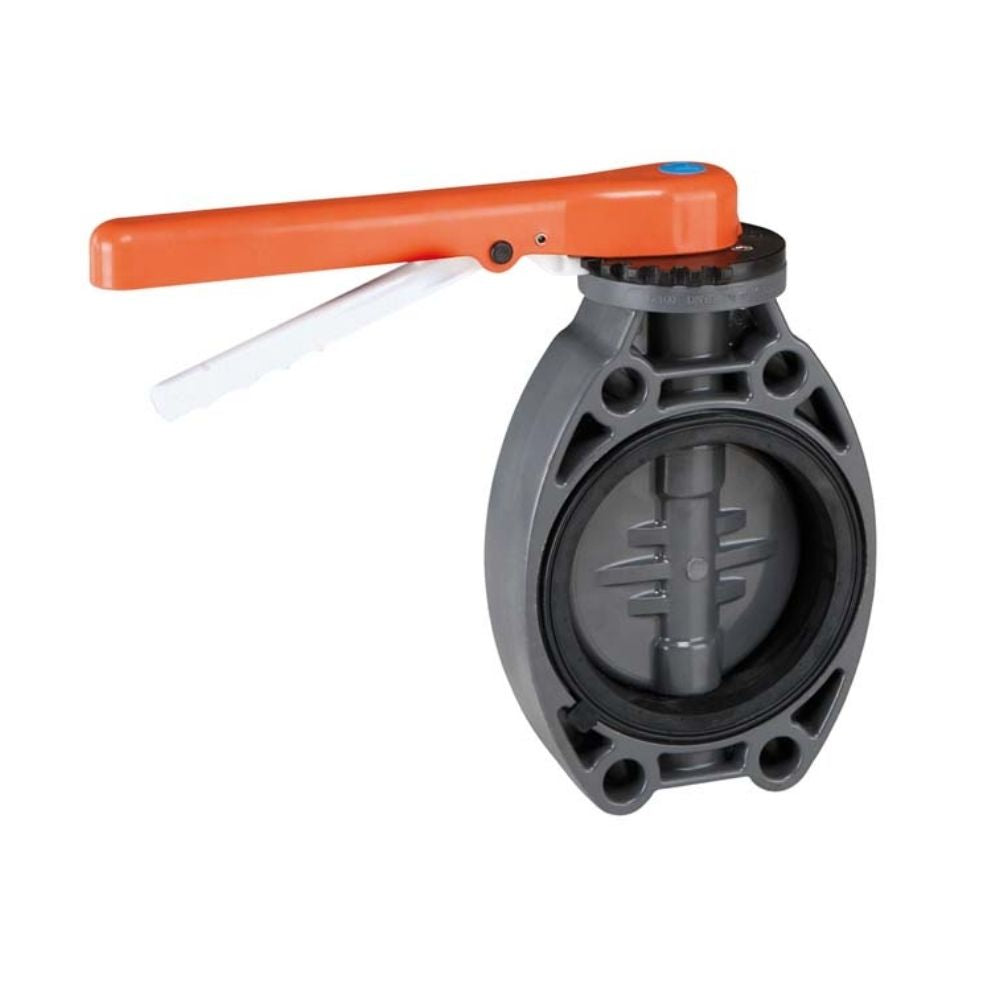 VALVULA MARIPOSA PVC SIN BRIDA 200 02587