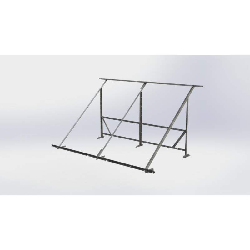 Estrutura de suporte galvanizada para 3 coletores Thermico CT 2.5