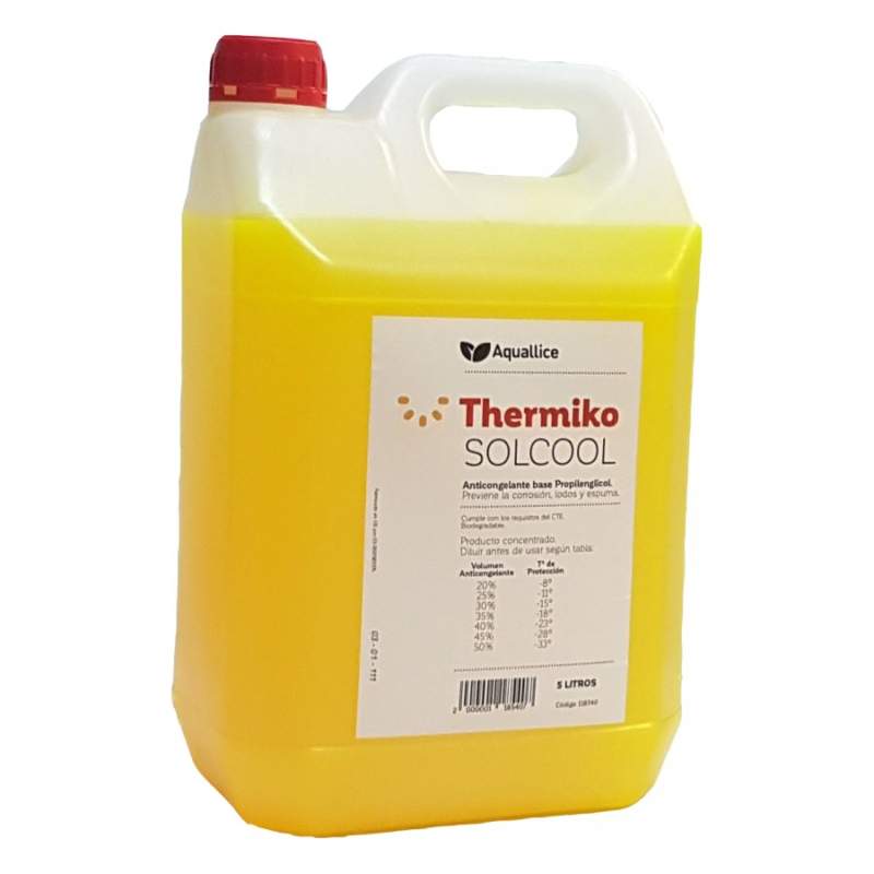 Líquido Solar anticongelante Thermiko Solcool 5 Litros