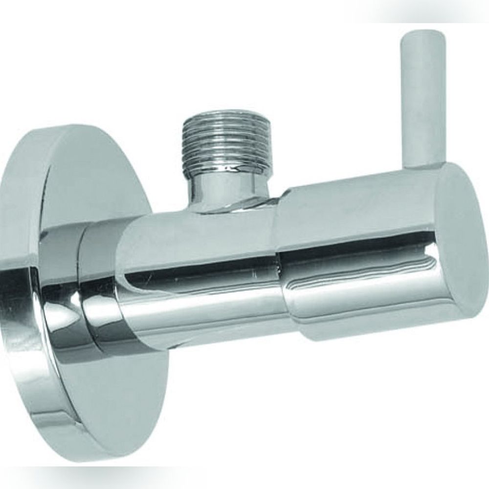 VÁLVULA QUADRADA FLORON DE LATÃO BOTÃO REDONDO TAU 1/2*1/2