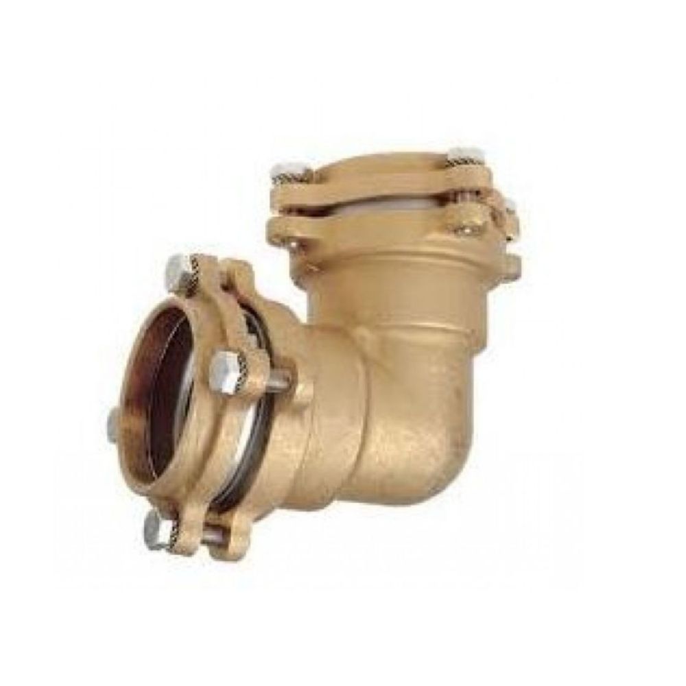 CODO LATÓN IGUAL APRIETE TORNILLO PARA TUBERÍA DE PE 75-75