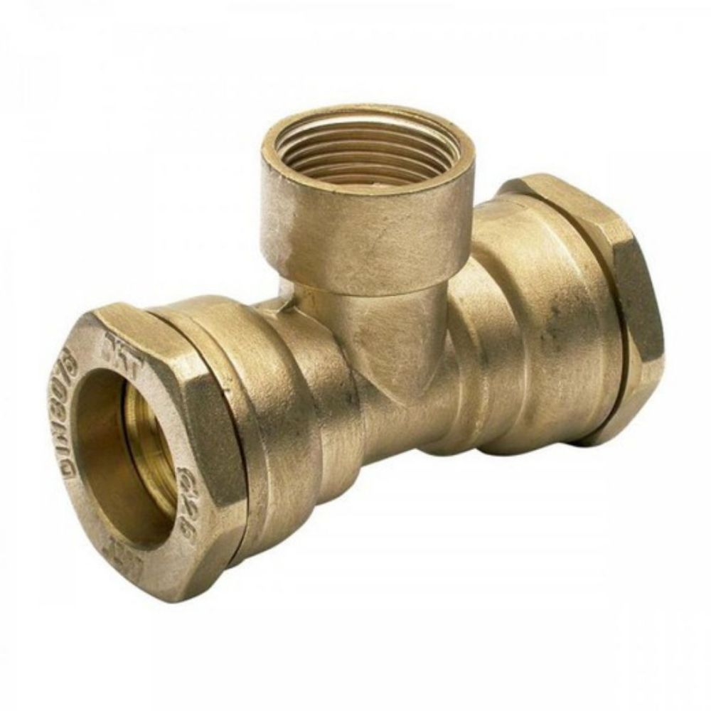 TÊ ROSQUEADO FÊMEA PARA TUBO PE - PORCA INTERNA 20-1/2-20