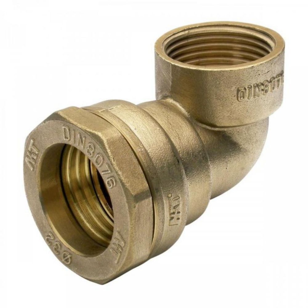 CODO R.HEMBRA PARA TUBERÍA DE PE-TUERCA INTERIOR 63-2