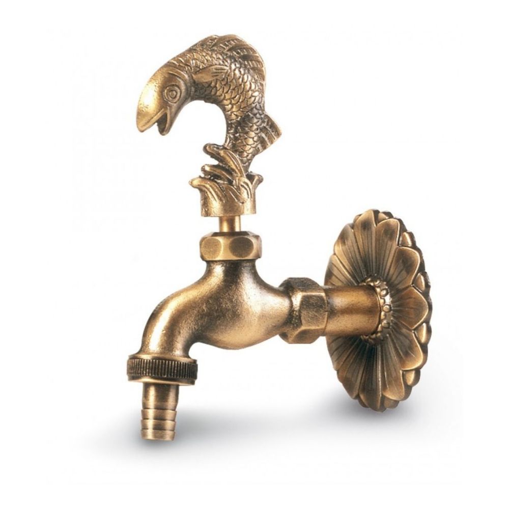 TORNEIRA DECORATIVA DE LATÃO MODELO PEX - ROSCA M. 1/2"