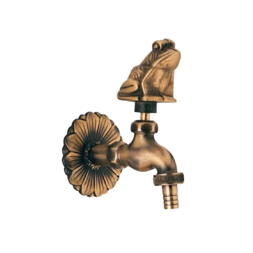 GRIFO DECORATIVO EN LATÓN MODELO RANA- ROSCA M. 1/2"