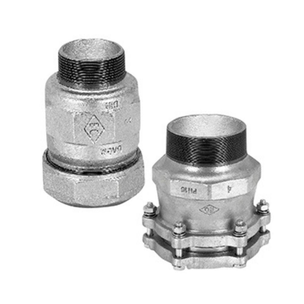 TERMINAL ROSCA MACHO COMPRESION P/TUBO ACERO 2,1/2"