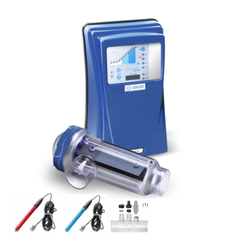 CLORADOR SALINO DOMOTIC D-12 PH/ORP CON BOMBA INVICTA