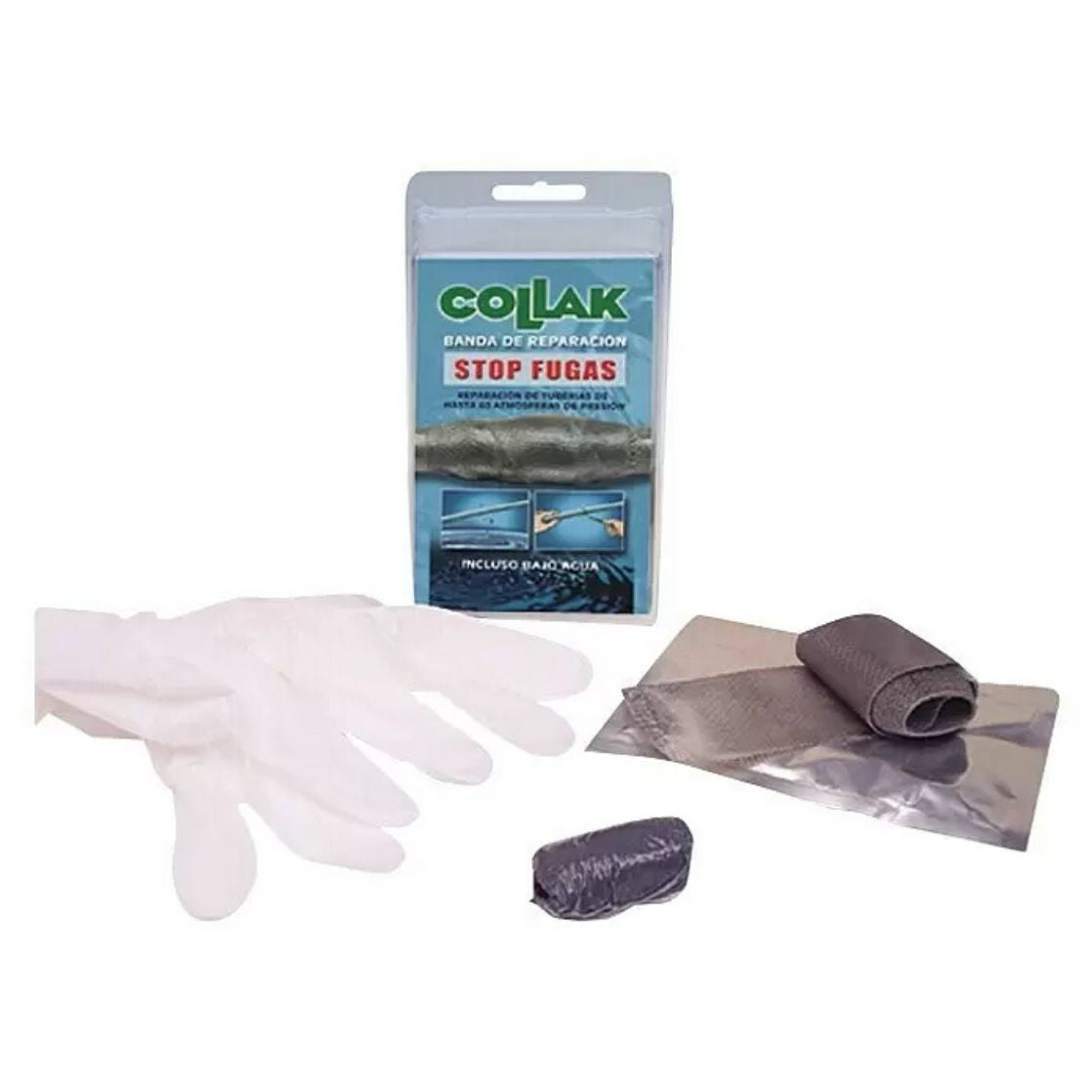 BANDA DE REPARACION PARA TUBERIAS LISAS CON AGUA 5X150CM