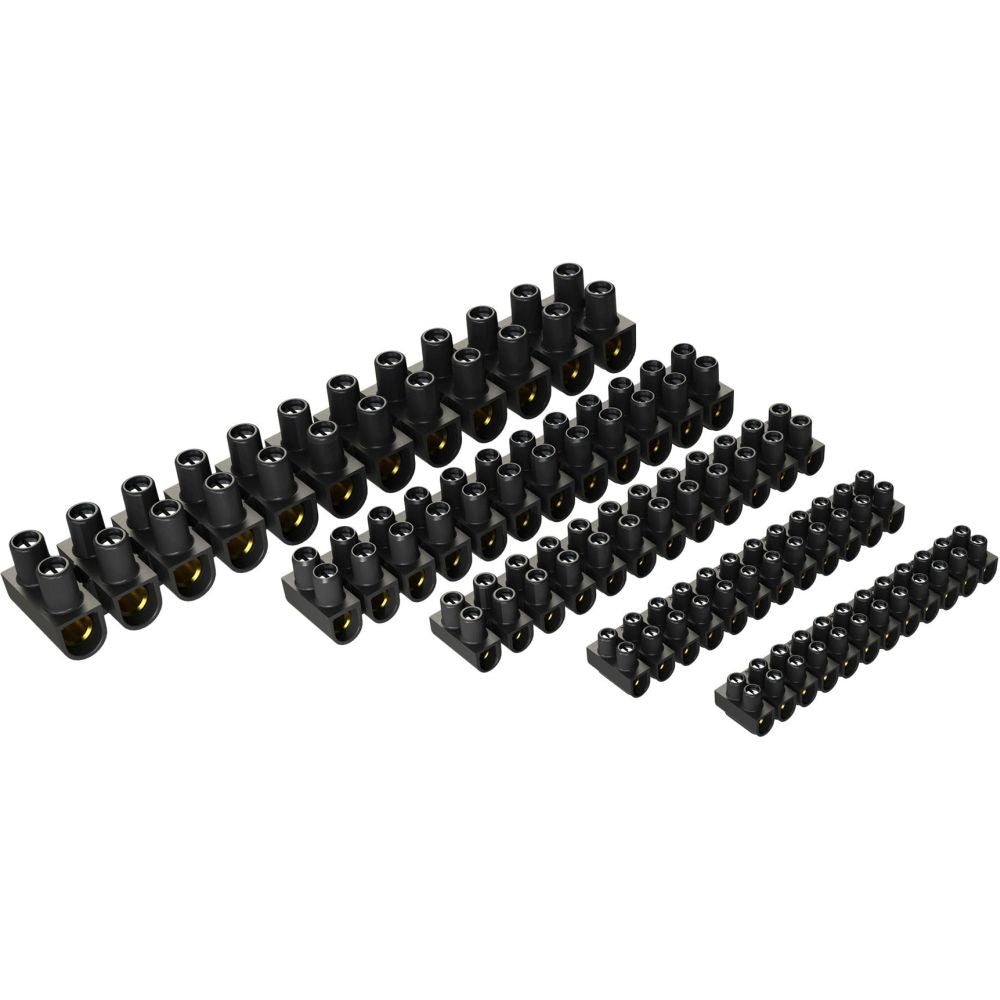 REGLETA BORNES CABLE 6 MM2 NEGRO