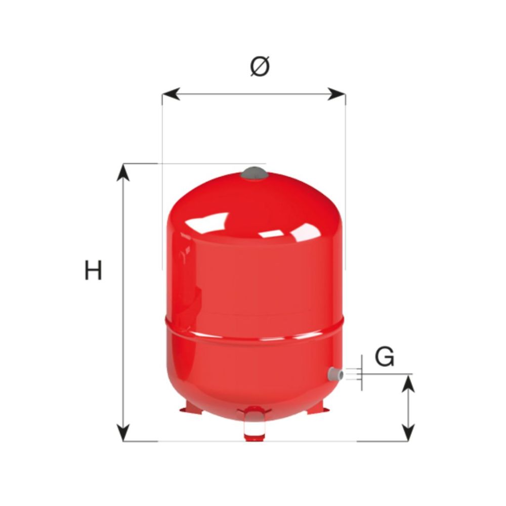 VASOS DE EXPANSIÓN SOLAR 18 LITROS