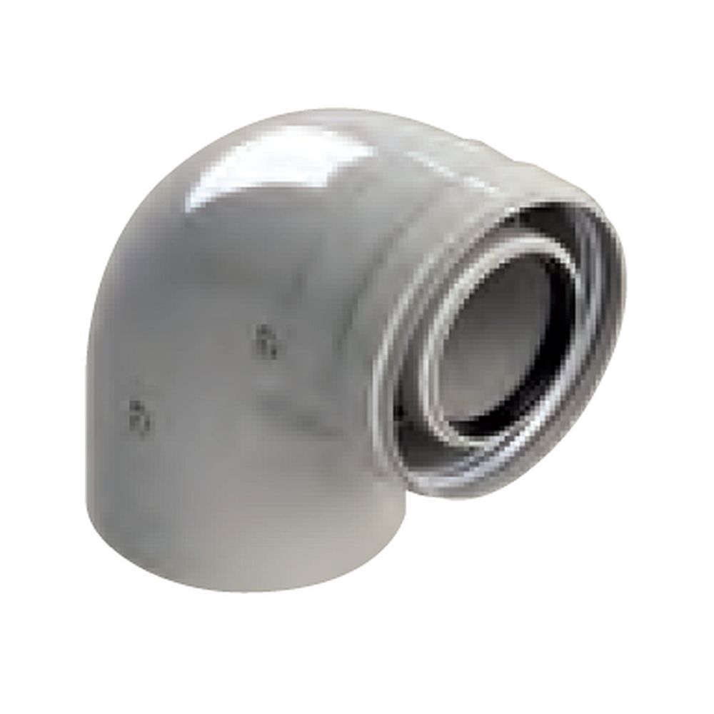 CODO DE 90º COAXIAL 60/100MM M-H CONDENSACIÓN