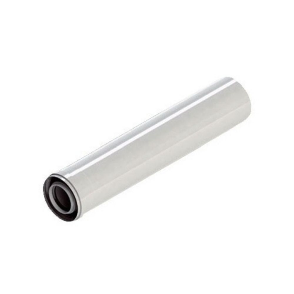 TUBO 500MM COAXIAL 60/100MM M-H ALUMINIO