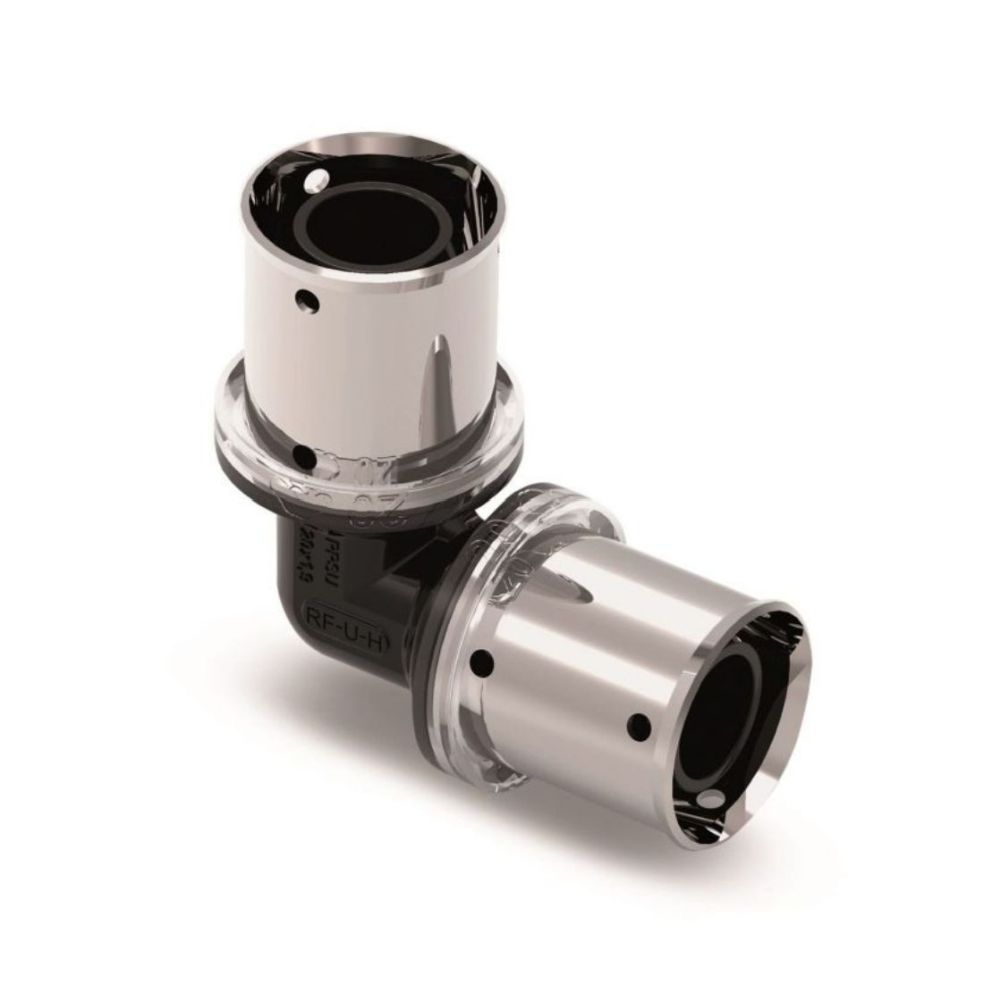 COTOVELO DE UNIÃO PE X EM PPSU D.20 PARA TUBO DE 2MM DE ESPESSURA