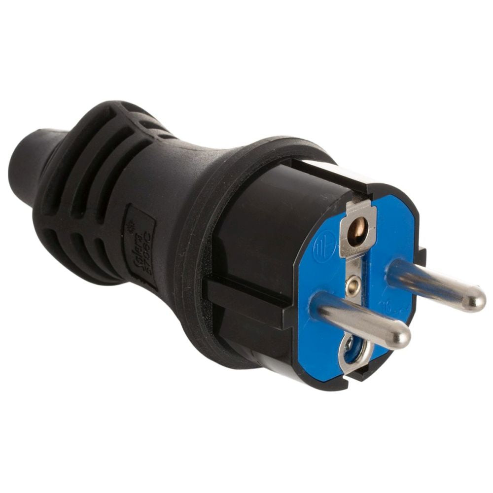 CLAVIJA GOMA NEGRA 16A, 230V