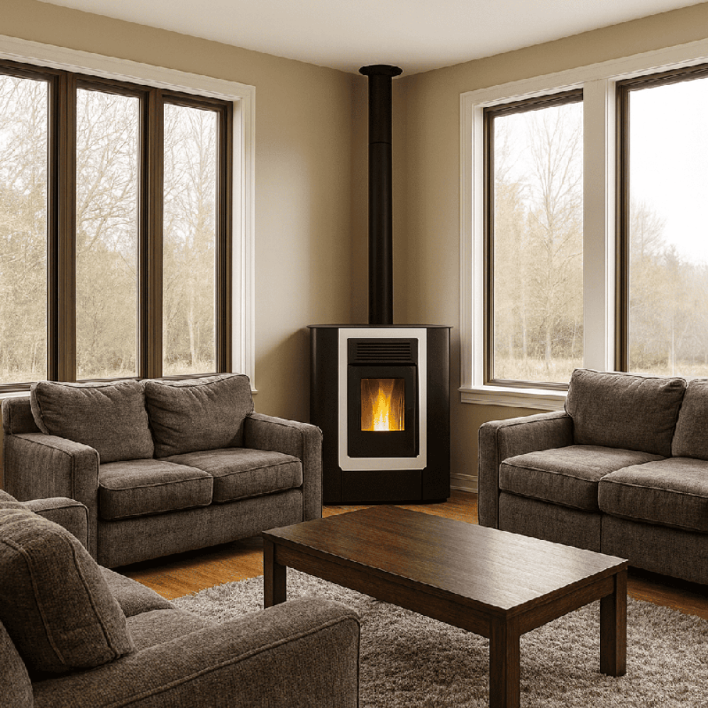 ESTUFA PASILLO CANALIZ. 10KW BLANCO/NEGRO