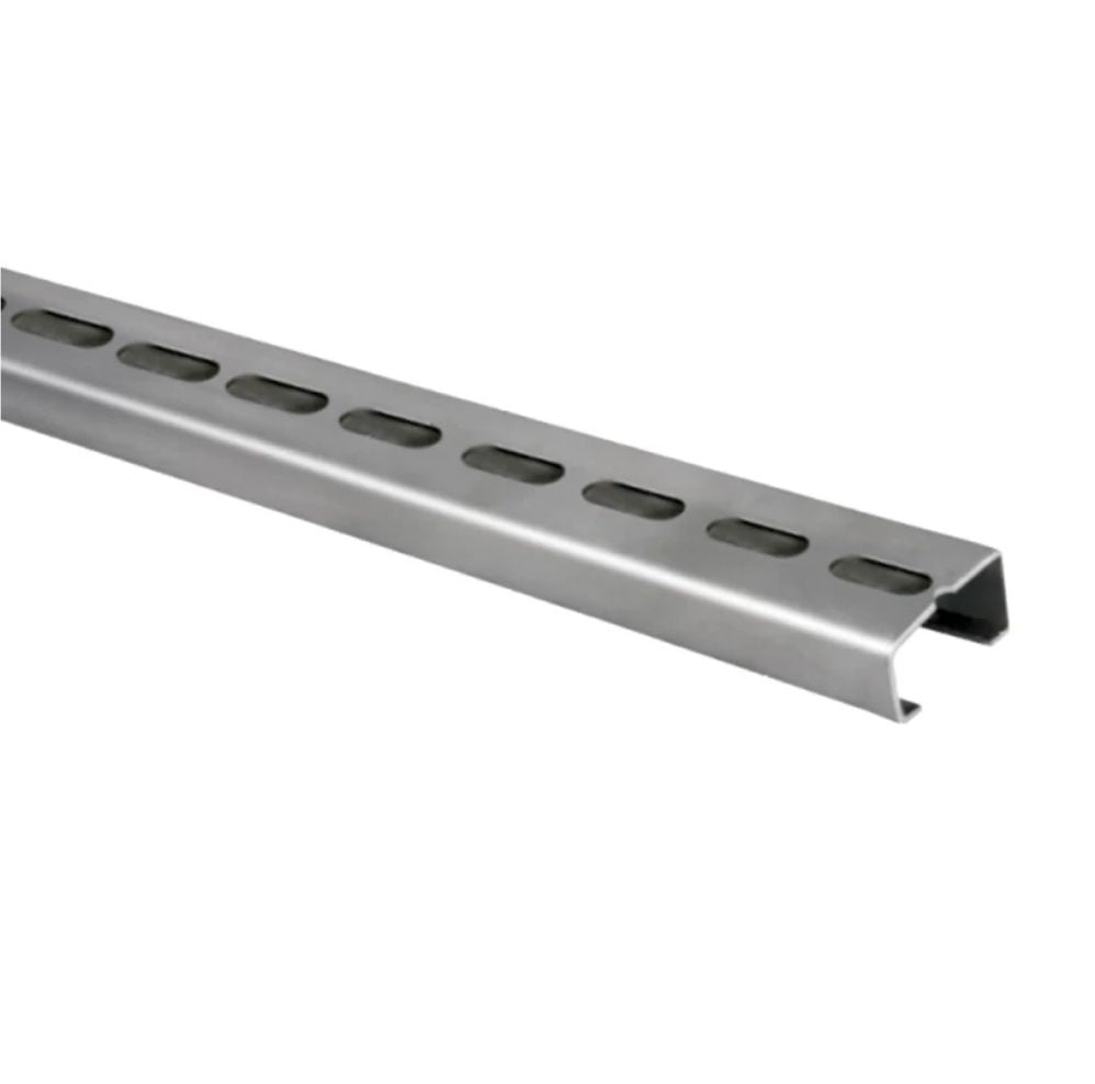 CARRIL GALVANIZADO EN C DE 40X20X2000 MM