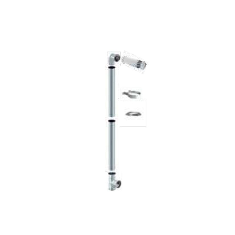 KIT FUMISTERÍA PARA ESTUFAS DE PELLET 80MM - INOX 316 BRILLO