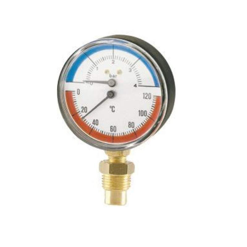 MANOTERMOMETRO RADIAL 0-6BAR 382R06