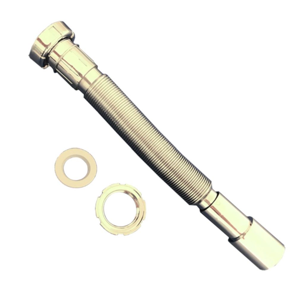 EXT.PE SIFÃO COM PORCA 1,1/2"ENCOL.40/32LONG.30/90CM-METALIZADO