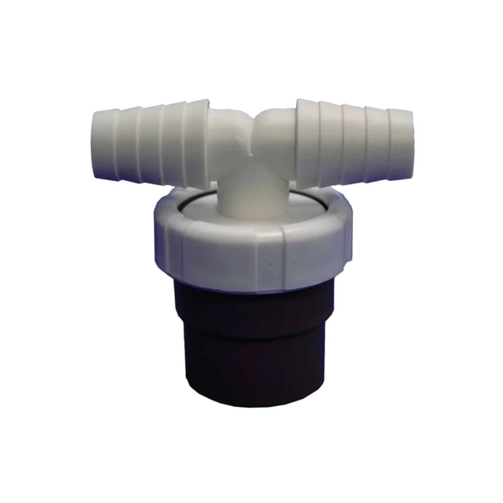 ADAPTADOR MACHO A PVC D.40 HEMBRA C/DOBLE TOMA LAVADORA T216