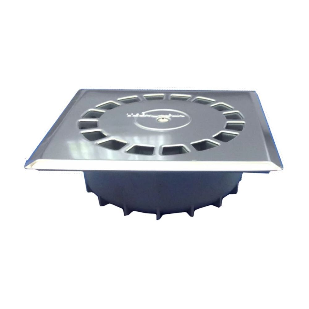 SUMIDERO SALIDA VERTICAL PVC D.75/50 TAPA INOX 15X15 T88I