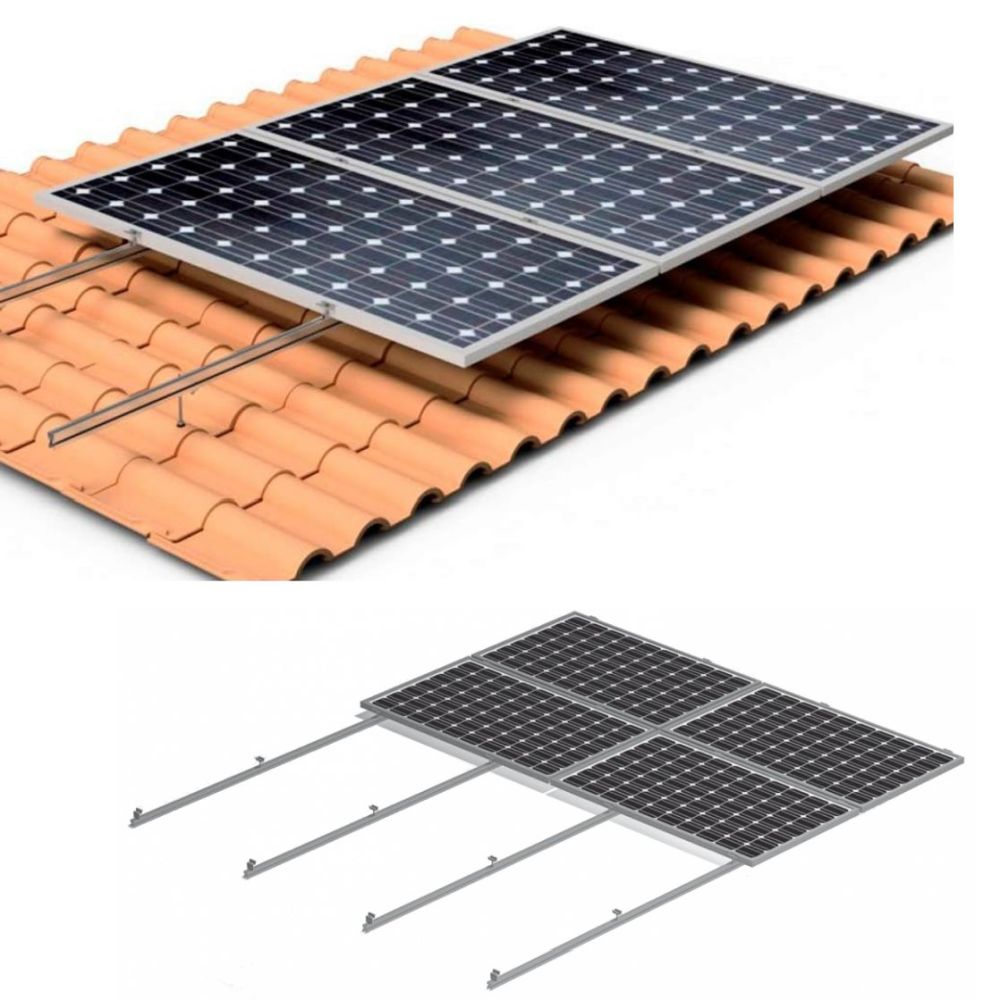 ESTRUCTURA COPLANAR PARA 1 PANEL FOTOVOLTAICO