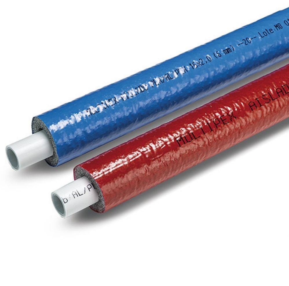 MTS.TUBO MULTICAPA PERT-AL-PERT 20X2AISLADO ROJO E-6MM-R100M