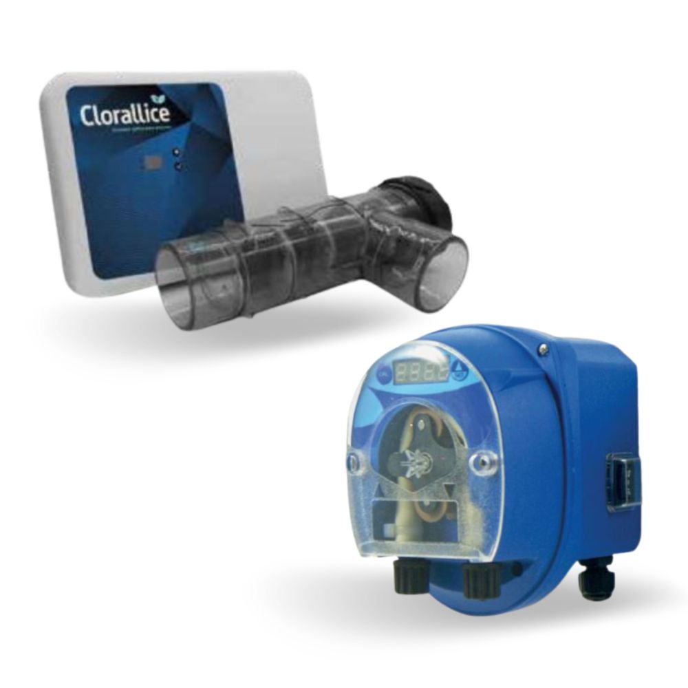 KIT CLORADOR CLORALLICE 30 + BOMBA REGULADORA PH DINAMYK
