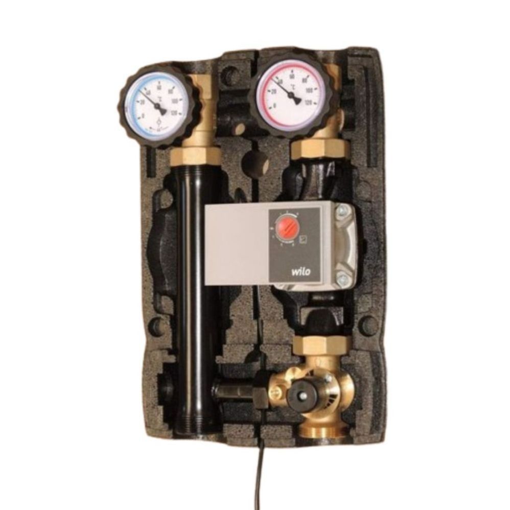 GRUPO HIDRAULICO 3 VIAS DN25 GRUNDFOS + SERVOMOTOR