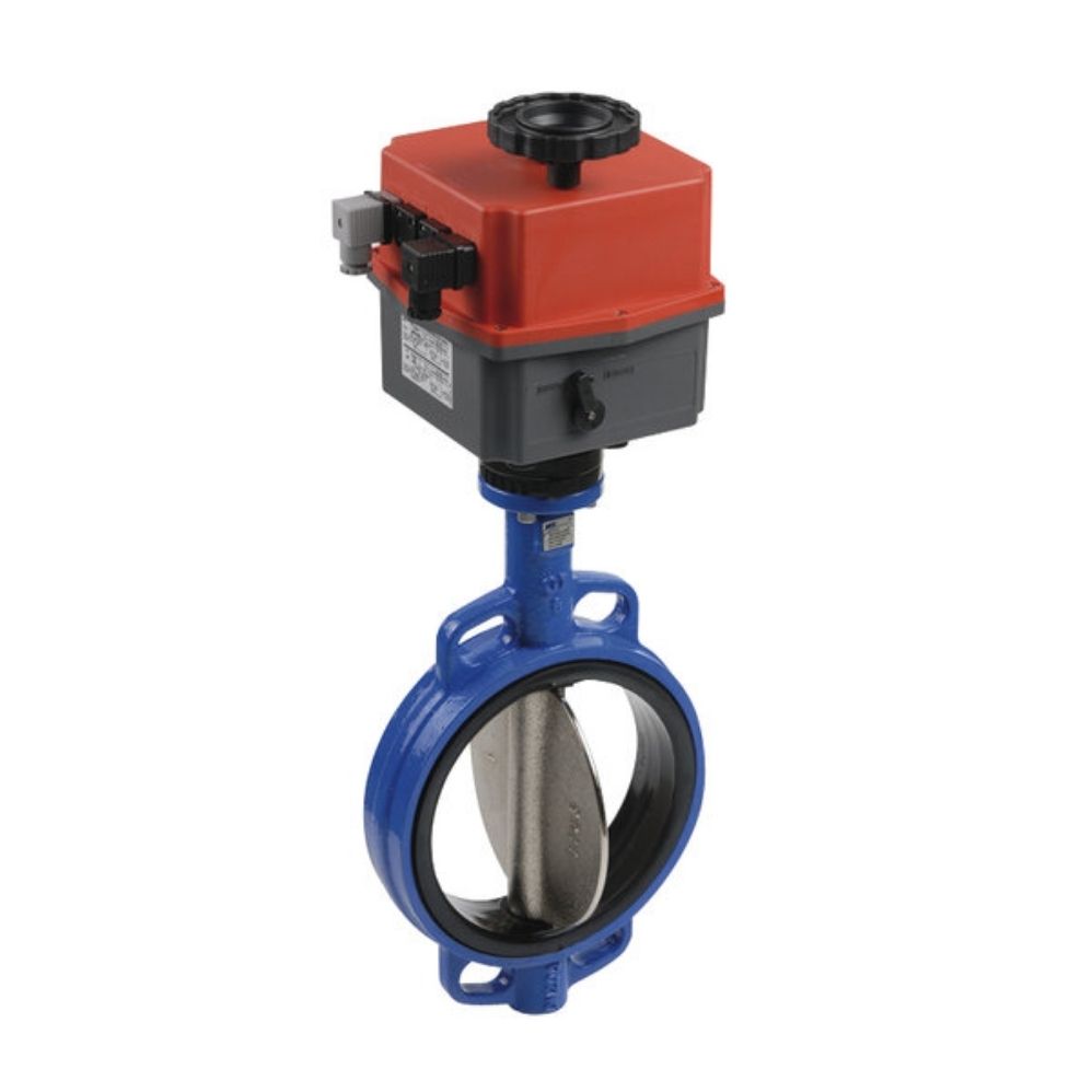 VÁLVULA BORBOLETA FUNDIDA MOTORIZADA 24/220 VAC D.50 PN16