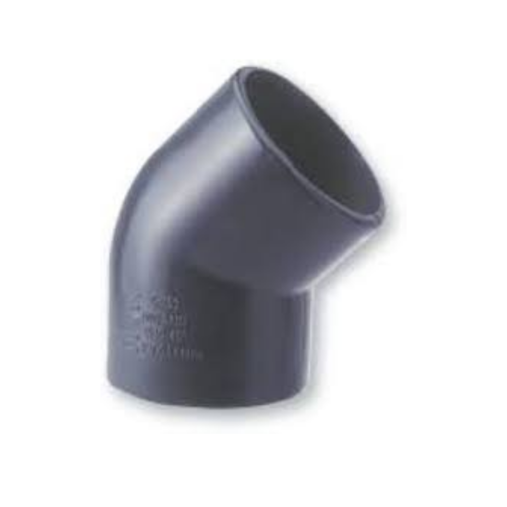 CODO PVC LISO 45º D.50 AQ PN-16