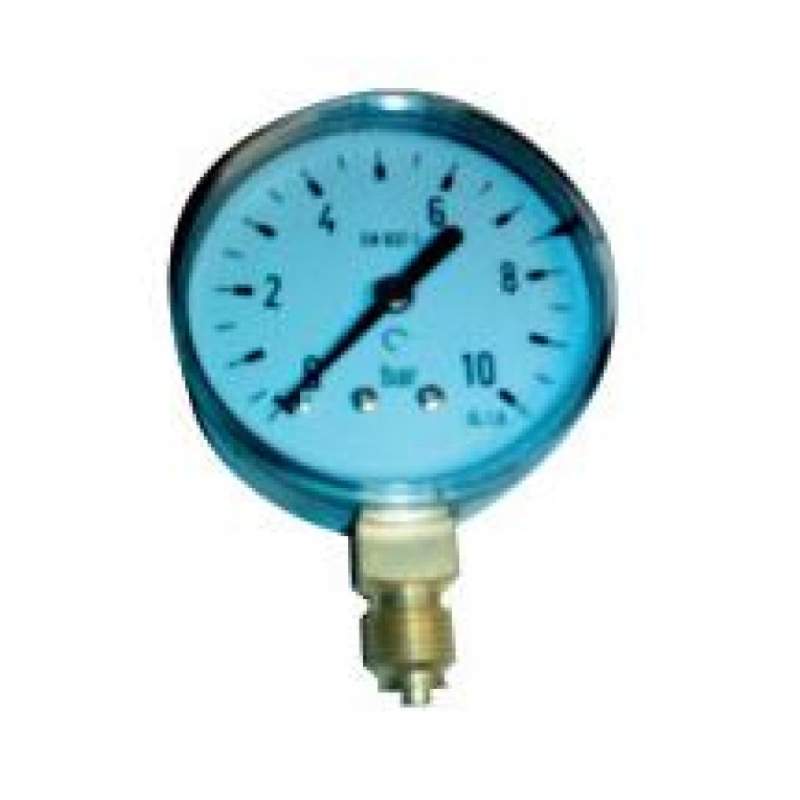 MANOMETRO GLICERINA 0-10 D100 INOX.
