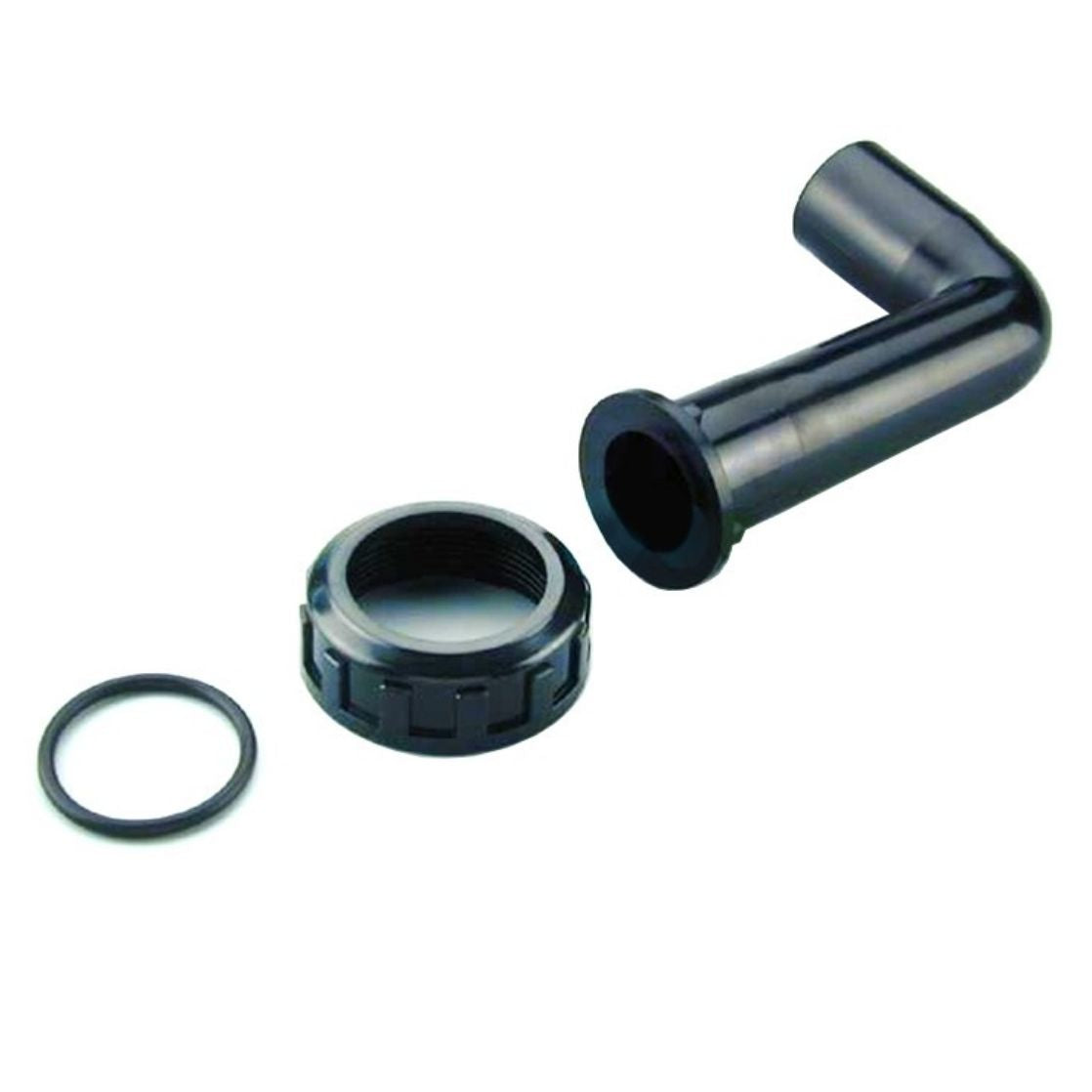 ENLACE ACODADO NEGRO VALVULA 1½"4404120204