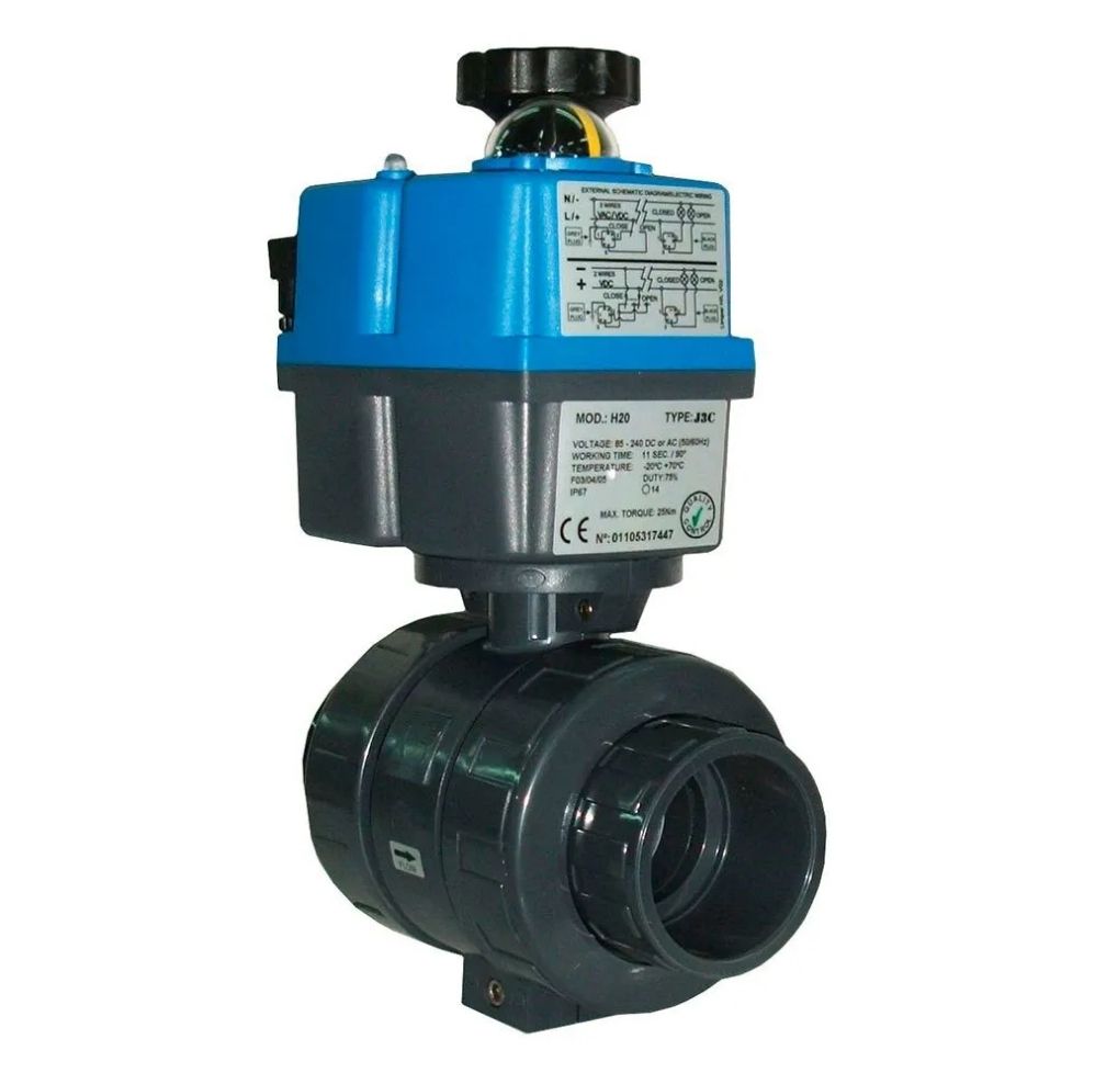 VÁLVULA DE ESFERA MOTORIZADA + BLOCO.220V.D 63 05371