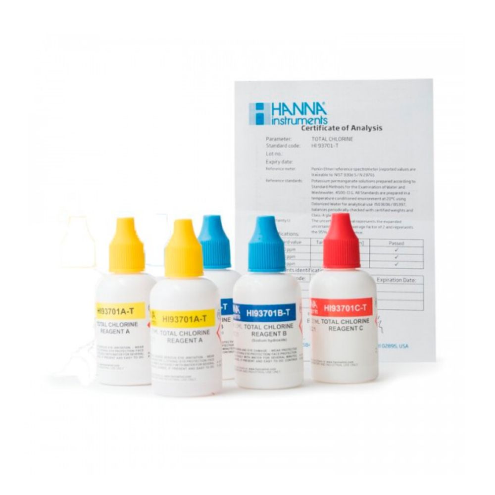 KIT REACTIVO LIQUIDO 93701-T CLORO TOTAL
