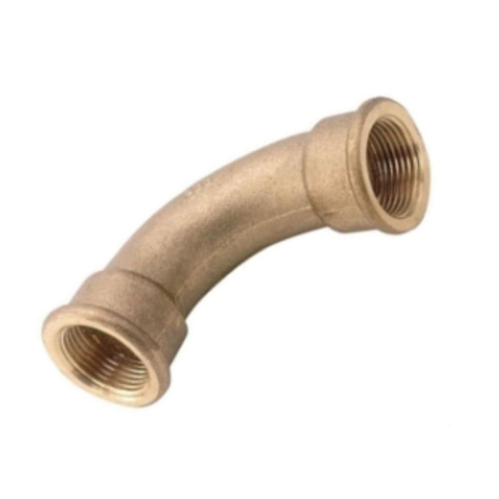 CURVATURA DE LATÃO 90º 1/2" HH TH2