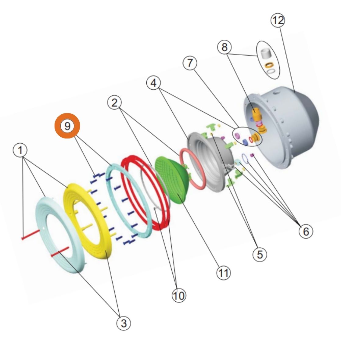 ARO PROYECTOR PISCINA PREFABRICADA 4403012411