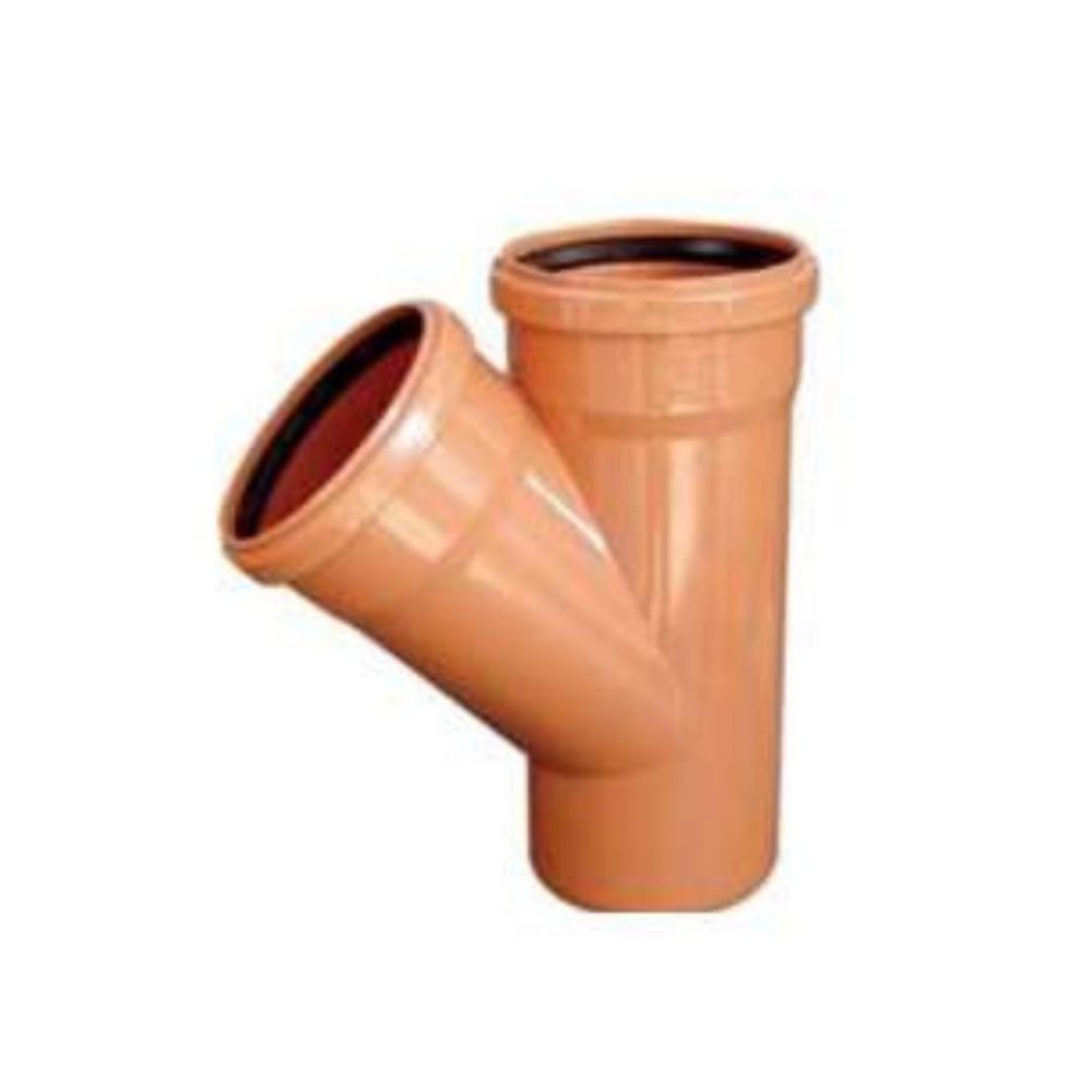 DERIVACION SIMPLE TEJA JE D125 45º