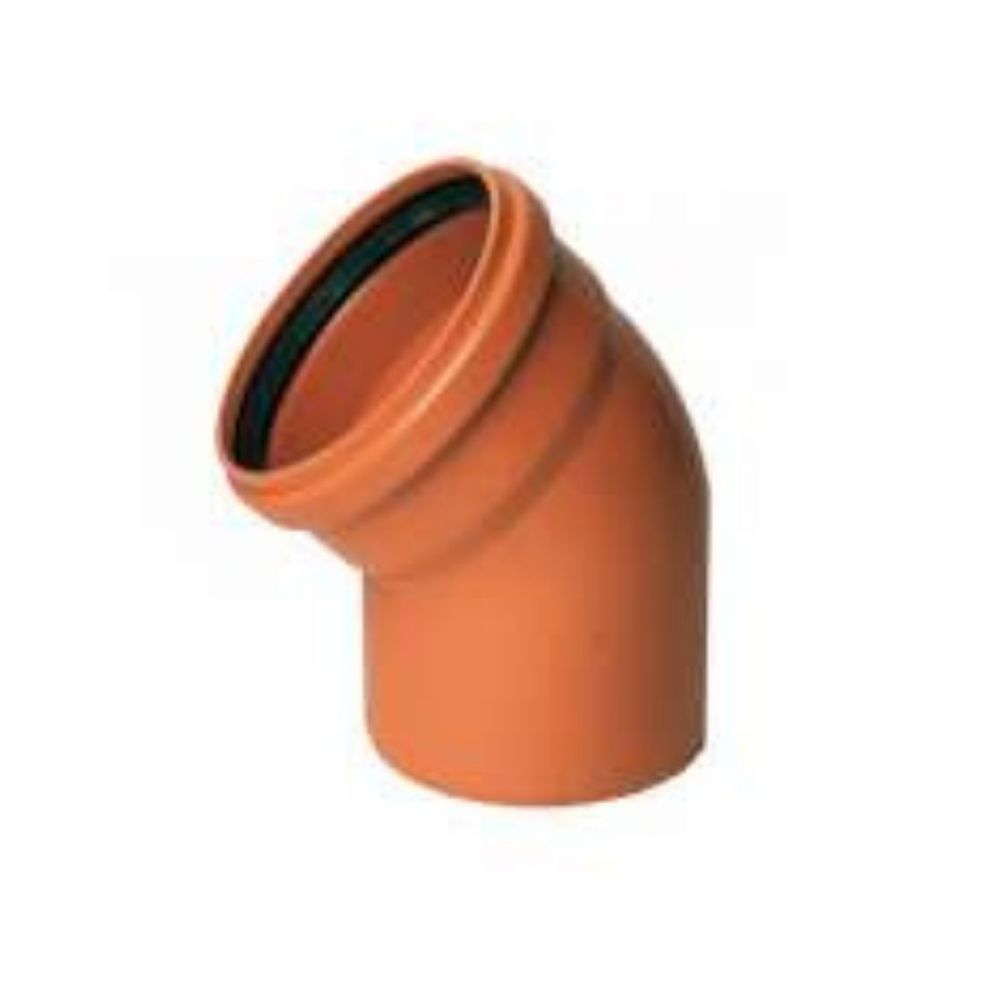 CODO TEJA 45º D125 MACHO HEMBRA J.ELASTICA