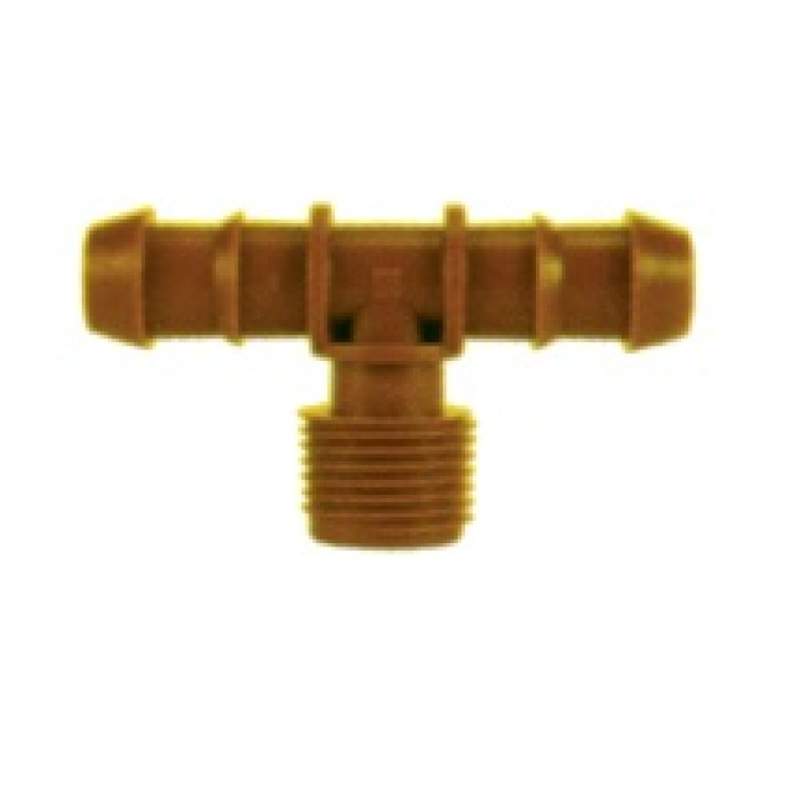 TE ROSCA MACHO 16X1/2"POLIACETAL MARRÓN (B50