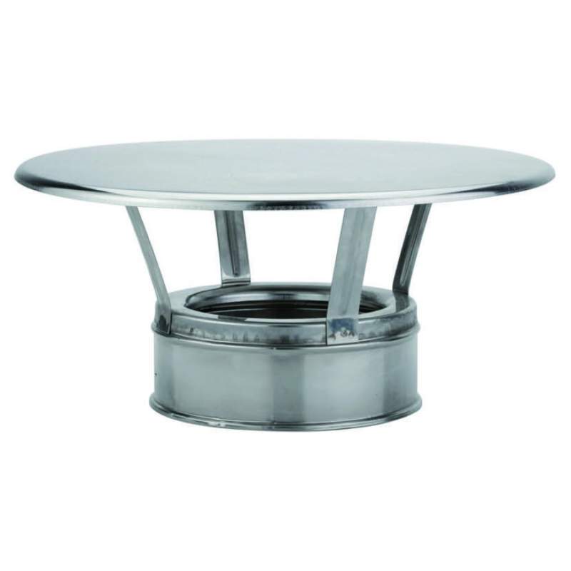 DEFLECTOR ANTILLUVIA SIMPLE PARED D.80 AISI-316