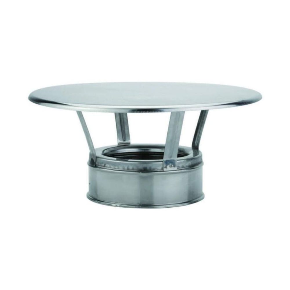 DEFLECTOR ANTILLUVIA SIMPLE PARED D.200 AISI-316