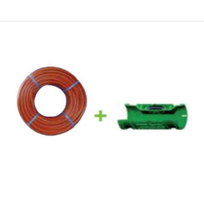 BOB.100M.TUBO 16MM.MARROM INTEGRADO 33CM.2.2L/H AUTOCOMP