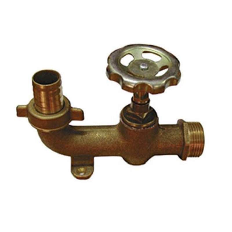 LAREIRA HIDRÁULICA HORIZONTAL DE LATÃO DE 3/4"