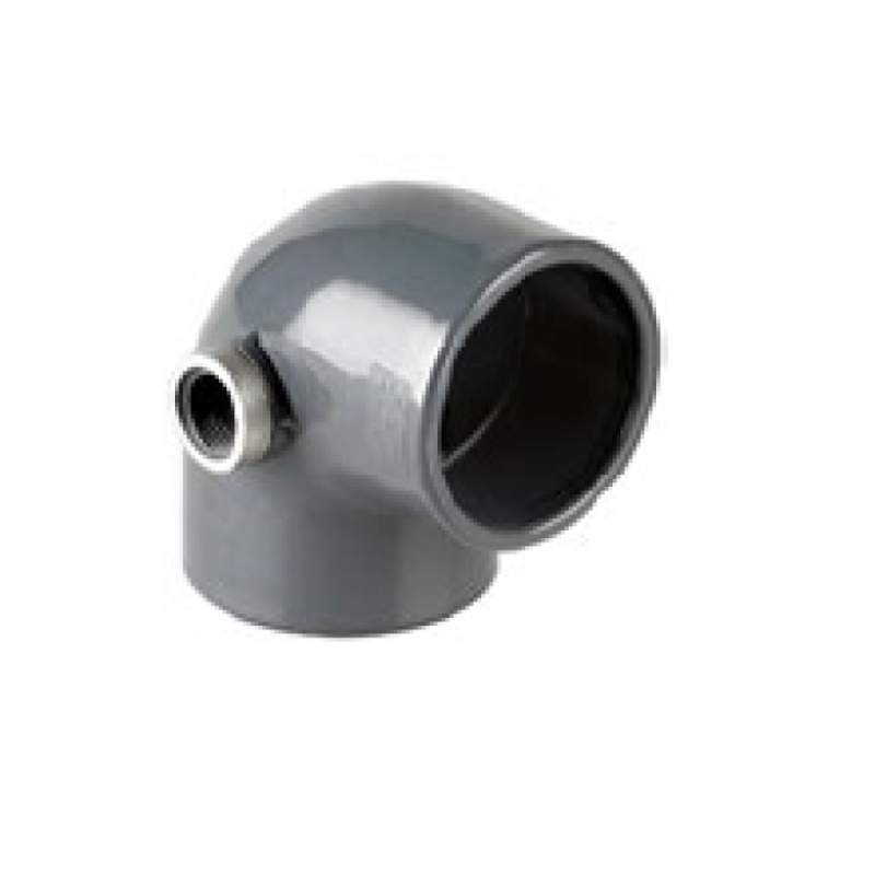 CODO PVC D.63- 90 ºENCOLAR SALIDA ROSCA HEMBRA 1/2 LAT