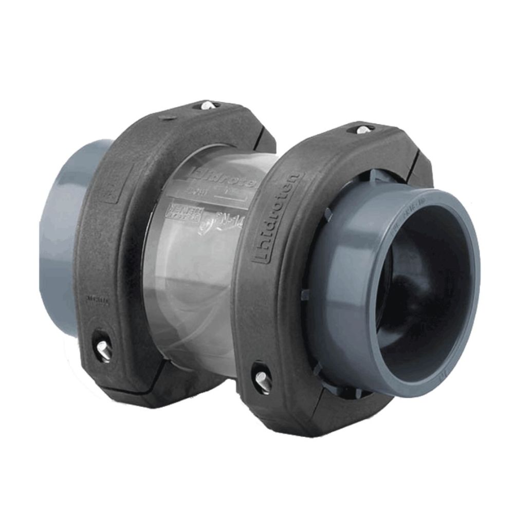 VALVULA RETENCION PVC D 50 ENC. CON VISOR DN 50