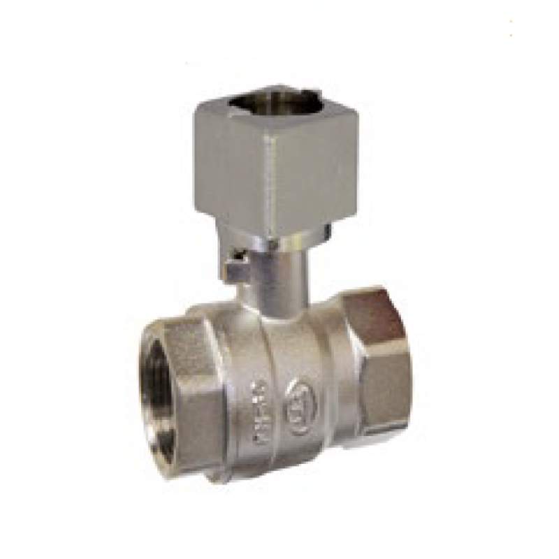 VÁLVULA DE ESFERA DE FURO COMPLETO COM ACIONAMENTO QUADRADO D.1.1/4" PN30