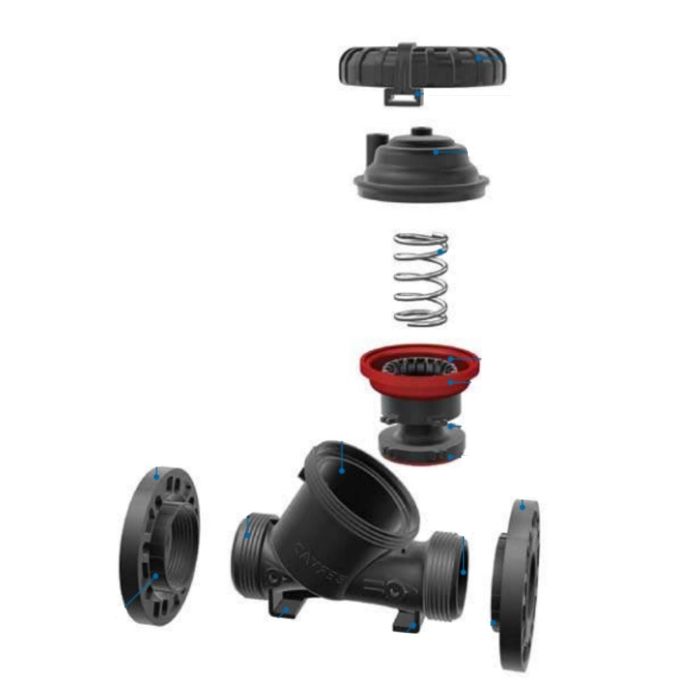 VÁLVULA HIDRÁULICA BERMAD PLASTIC S-100 BÁSICA DN80 FLANGE