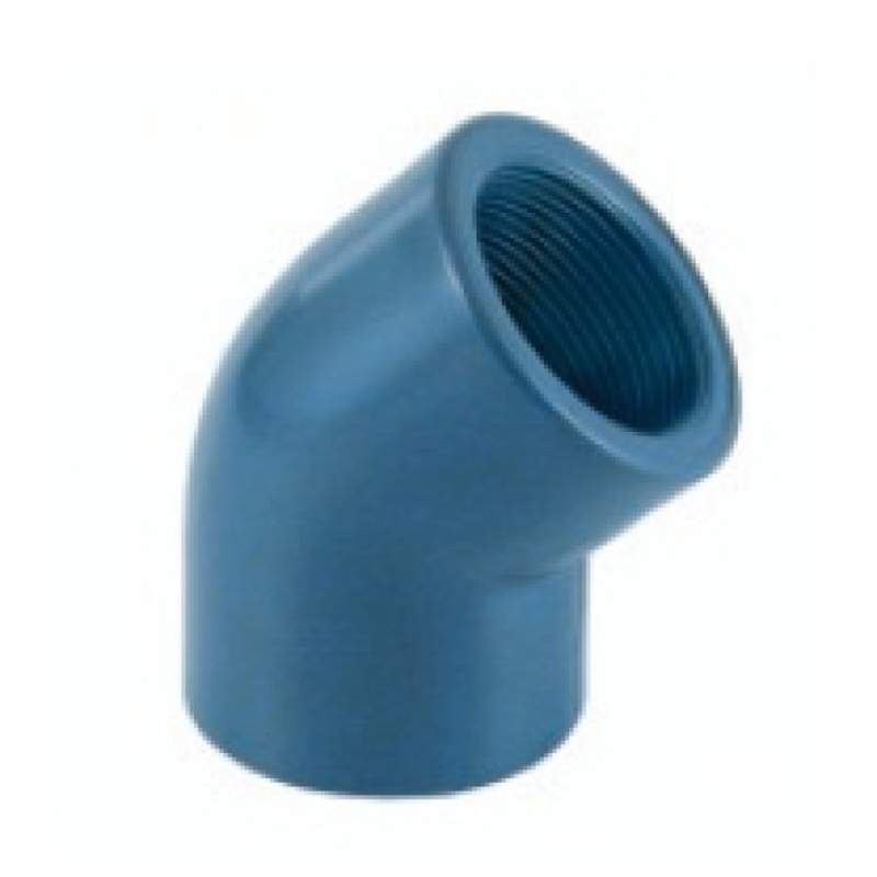 COTOVELO ROSQUEADO PVC 45º 3/4" 01769