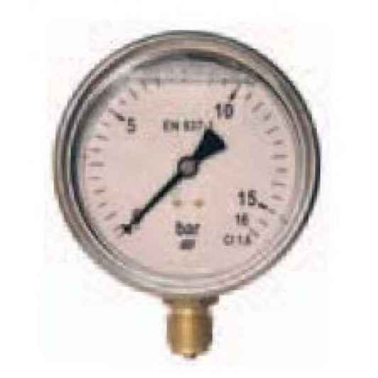 MANÔMETRO DE GLICERINA 0-10 KG. 